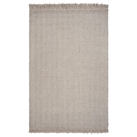 Palacedesigns Wool Oatmeal Area Rug - 5 x 8 ft. PA3655616